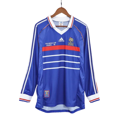 Retro 1998 France (Long Sleeve) Home Jersey
