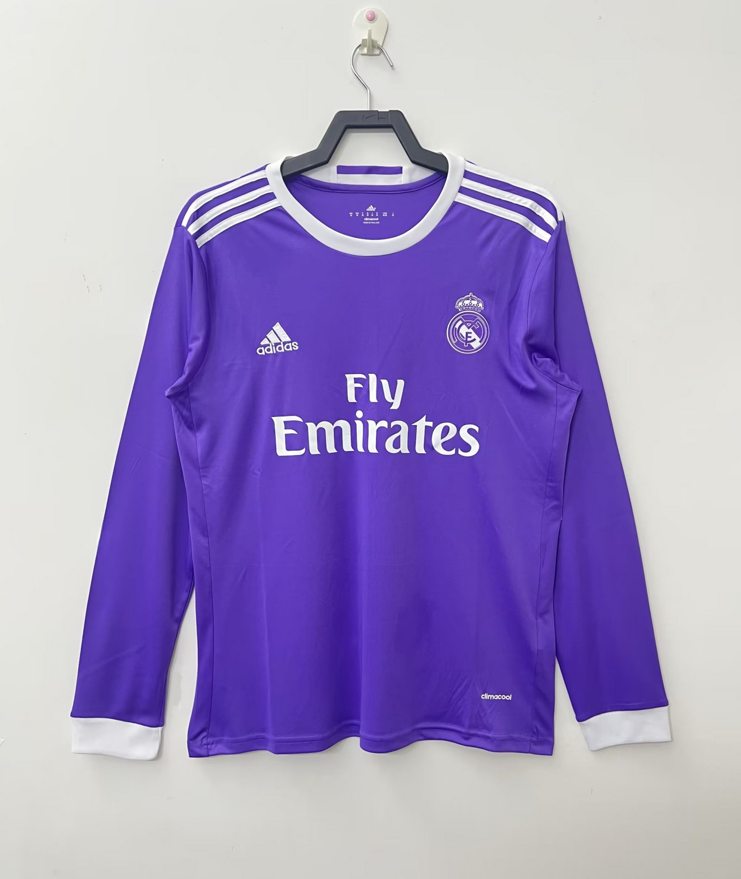 Retro Real Madrid Long Sleeve Away Jersey 2016/17