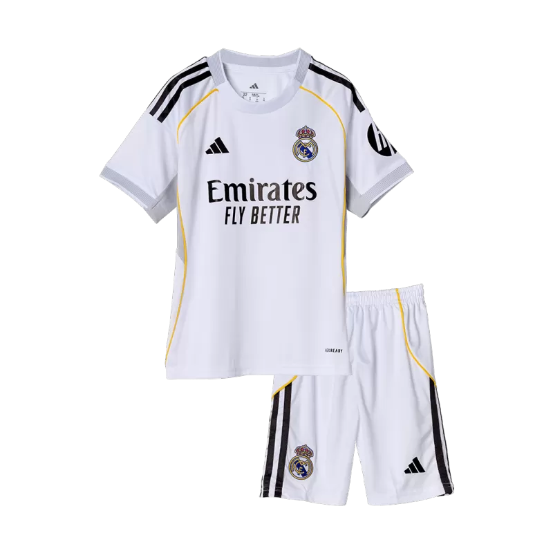 Kids Real Madrid Home Jersey Kit 2025/26
